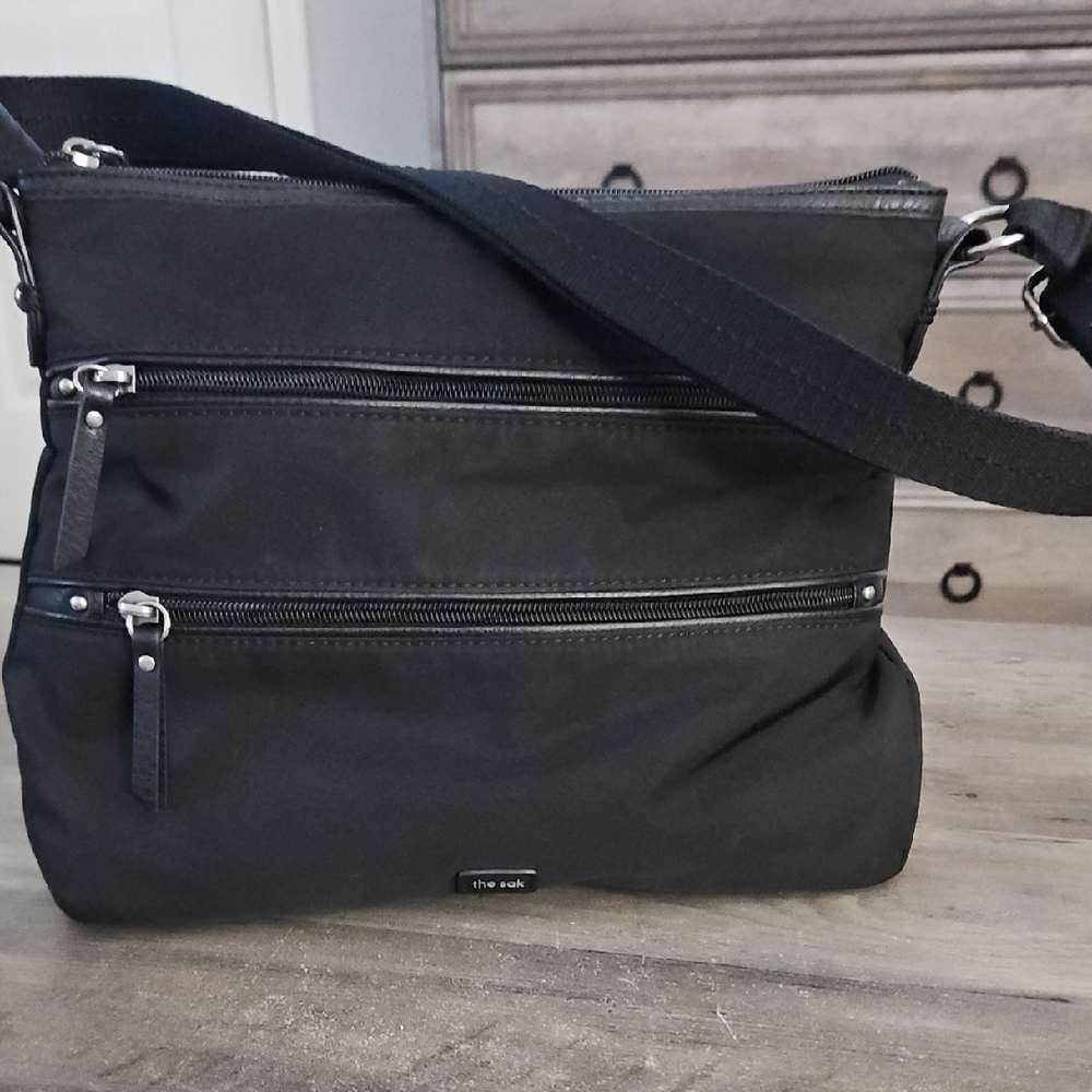 The Sak Black Messenger Bag